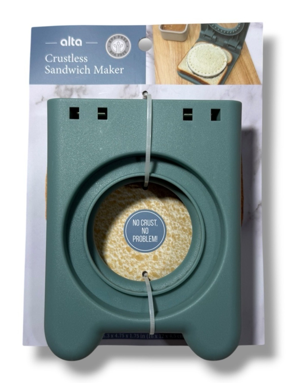 Alta Crustless Sandwich Maker Teal Circle